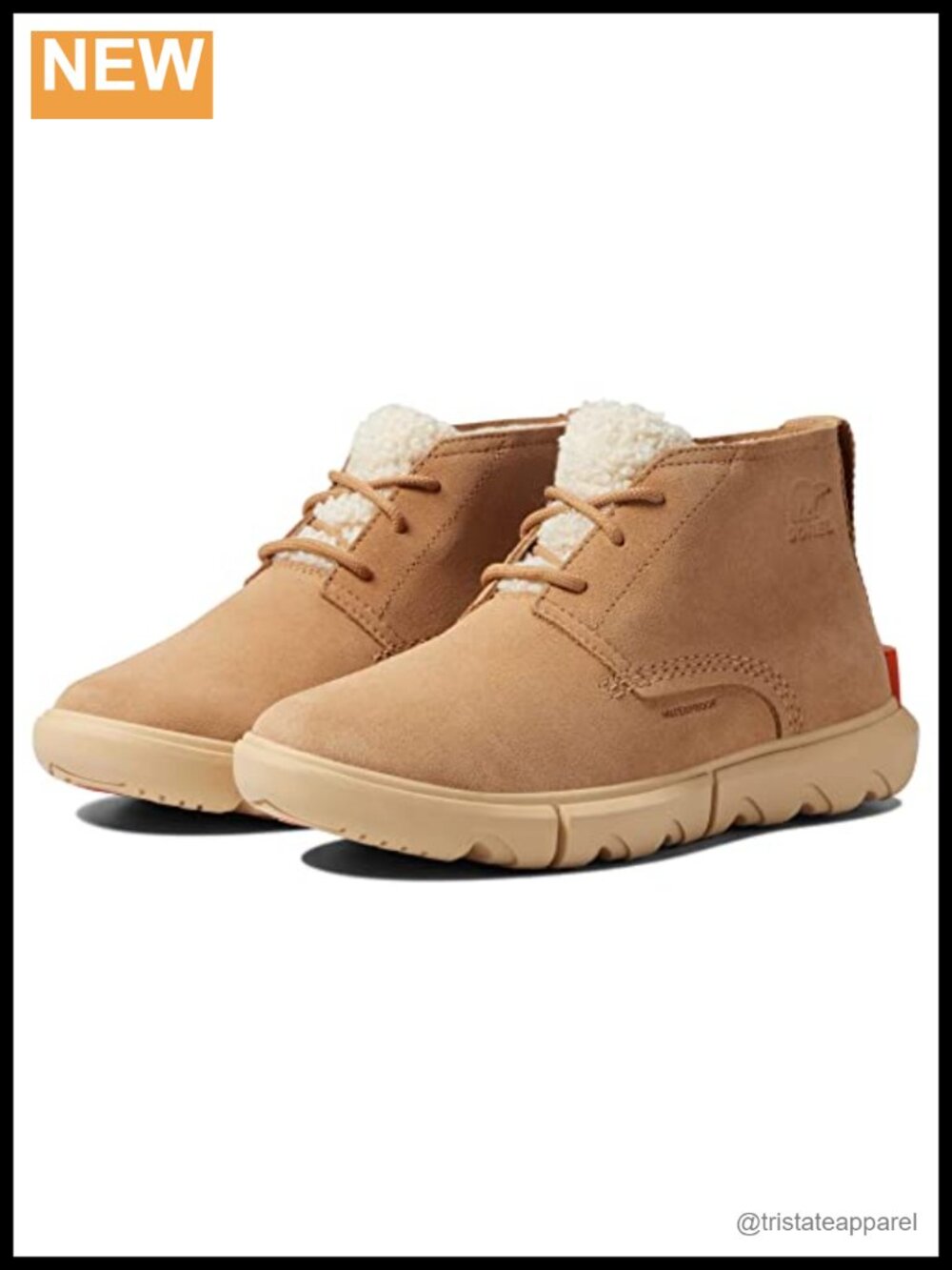 Women's Waterproof Lace-Up Leather Snow Boots with Faux Fur Trim